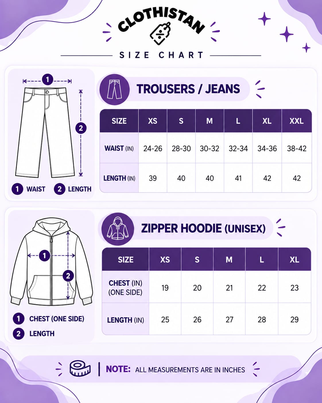 Premium Zipper Hoodie & Grey Vintage Wide-Leg Jeans Pack of Two
