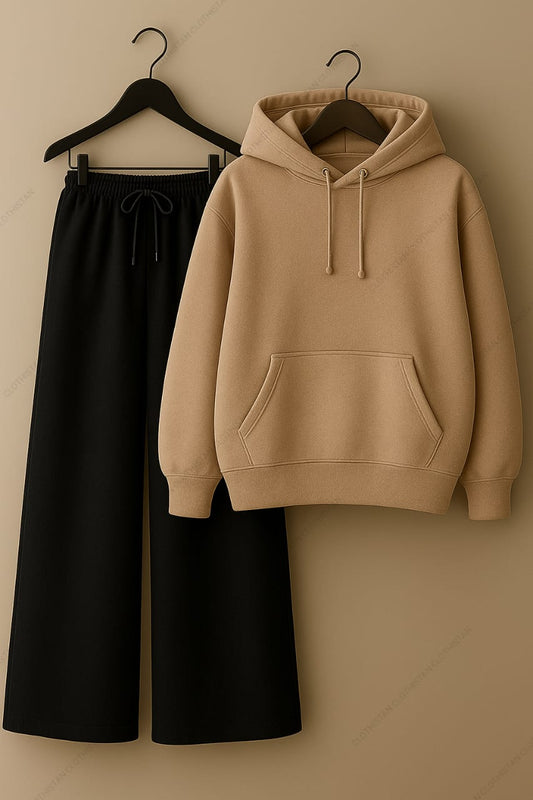 Hoodie & Wide-Leg Sweatpants Pack Of Two