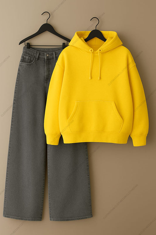 Hoodie & Grey Jeans Pack Of Two