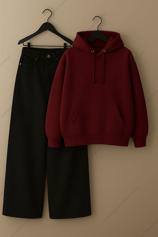 Hoodie & Black Jeans Pack Of Two