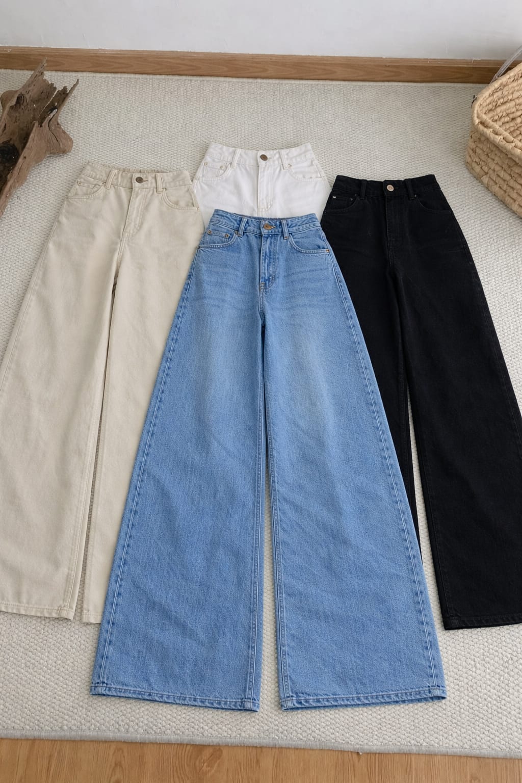 High Waisted Wide-Leg Jeans