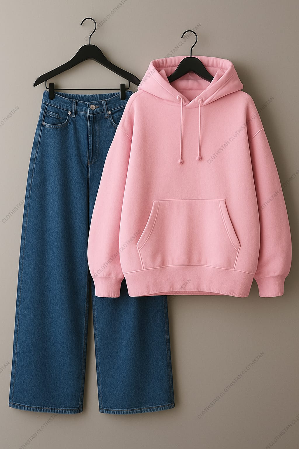 Hoodie & Dark Blue Jeans Pack of Two