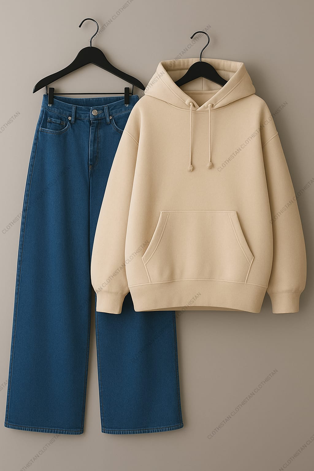 Hoodie & Dark Blue Jeans Pack of Two