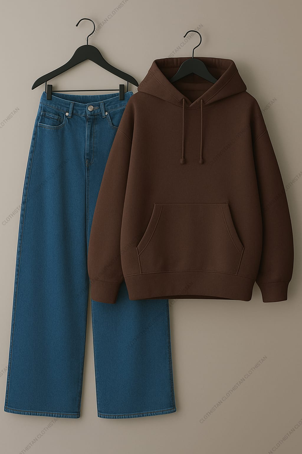 Hoodie & Dark Blue Jeans Pack of Two