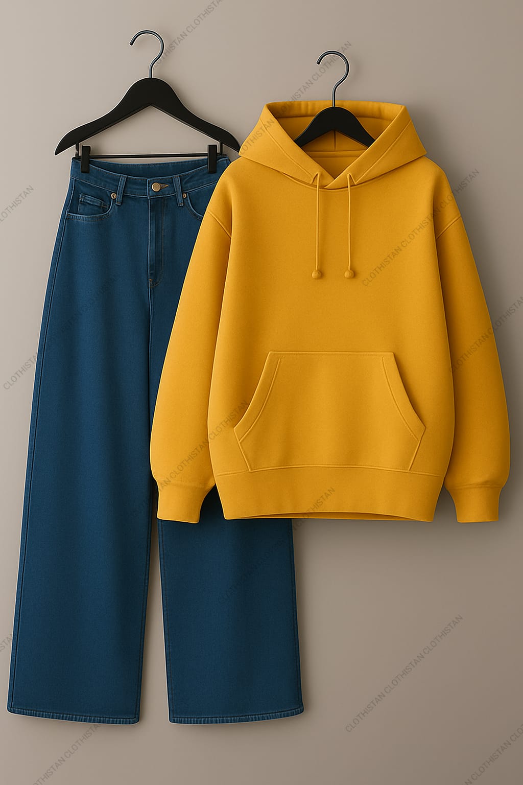 Hoodie & Dark Blue Jeans Pack of Two