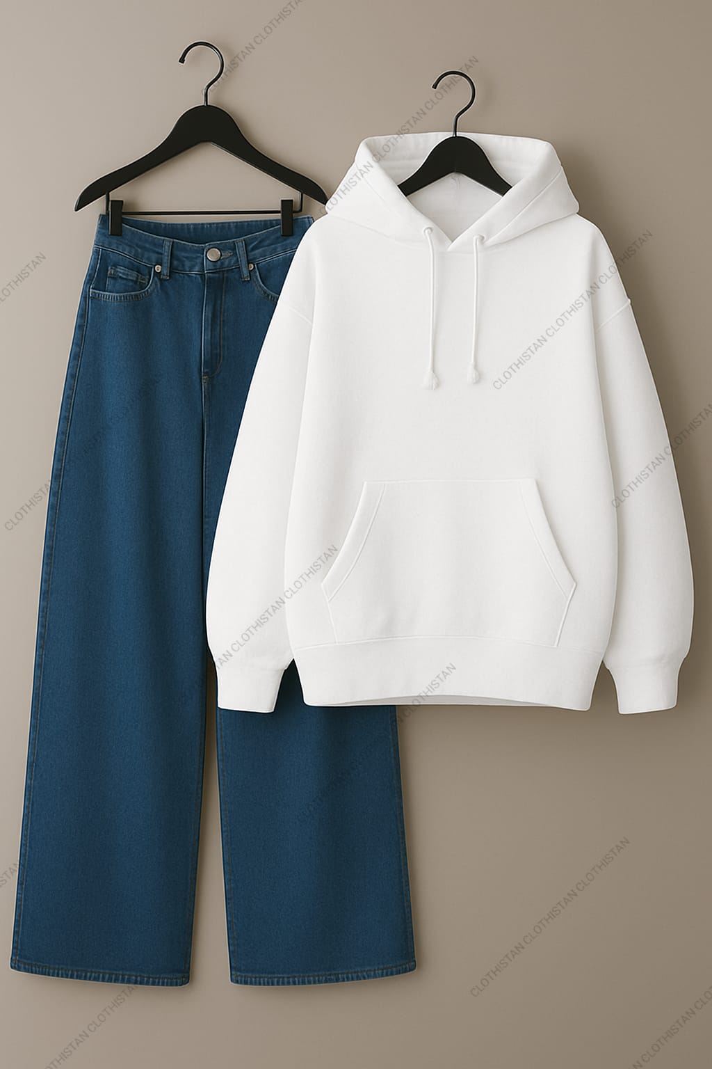 Hoodie & Dark Blue Jeans Pack of Two