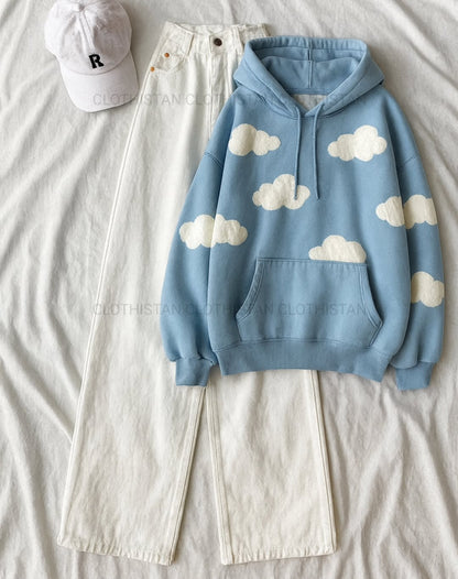 Hoodie & Wide leg Jeans Pack of Two