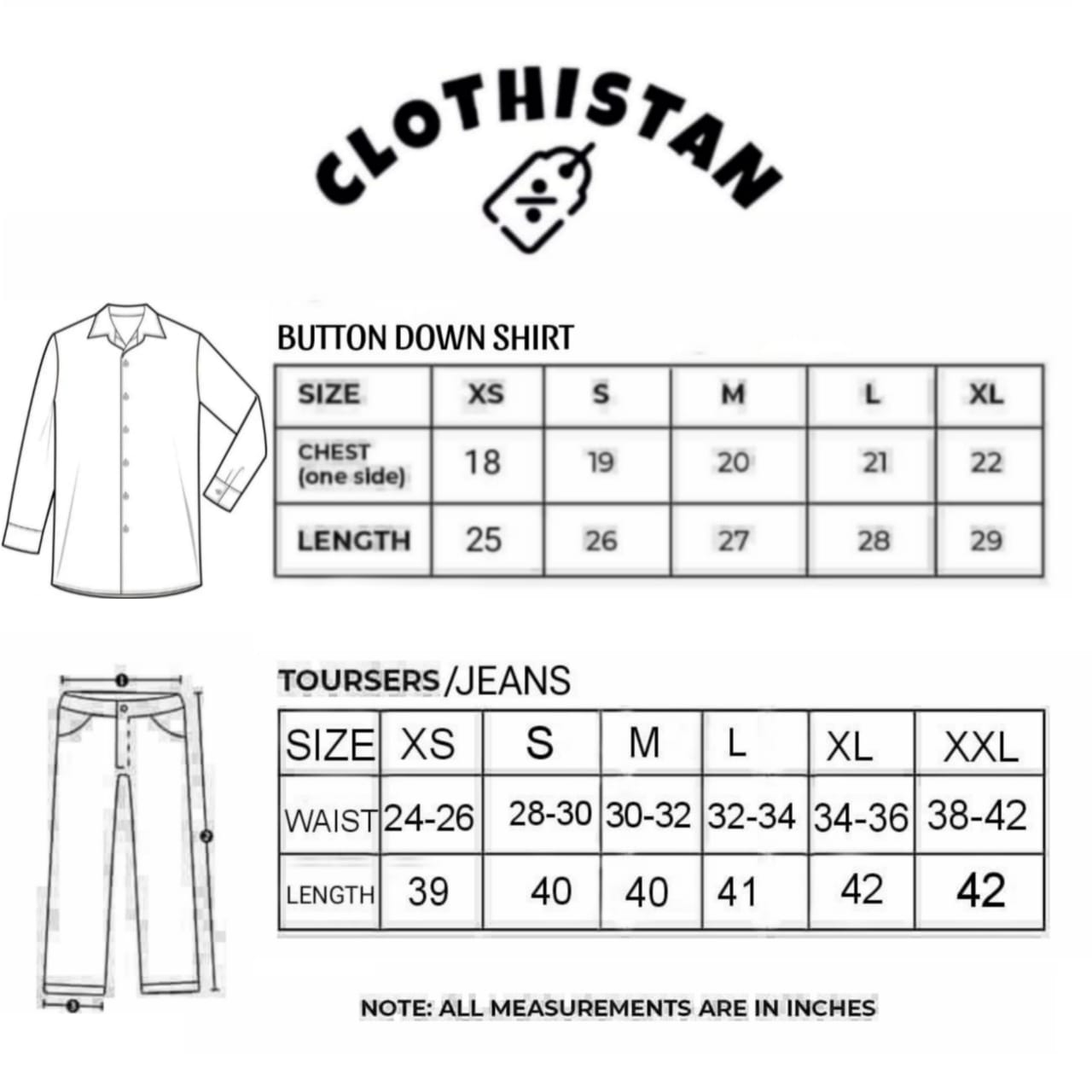 Brown Button-Down Shirt & Wide-Leg Jeans Pack of Two