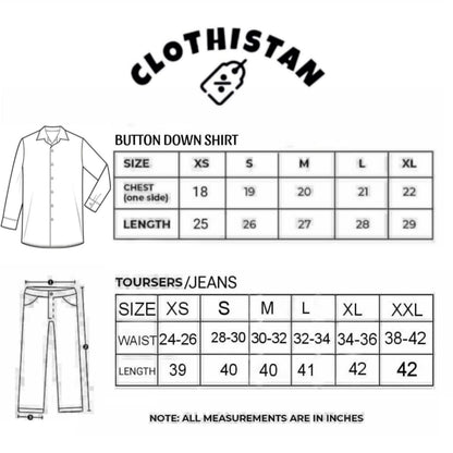 Button-Down Shirt & Beige Wide-Leg Jeans Pack of Two