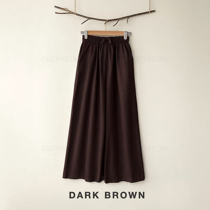 Terry Wide-Leg Trousers