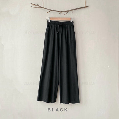 Terry Wide-Leg Trousers