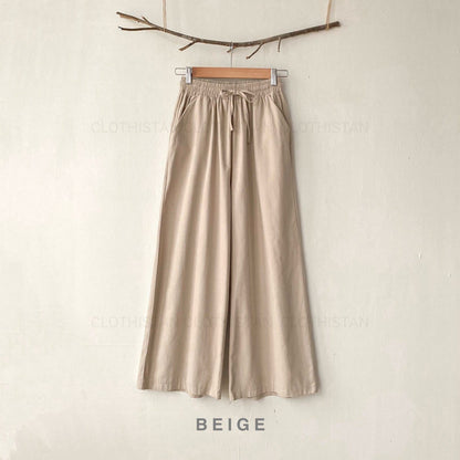 Terry Wide-Leg Trousers
