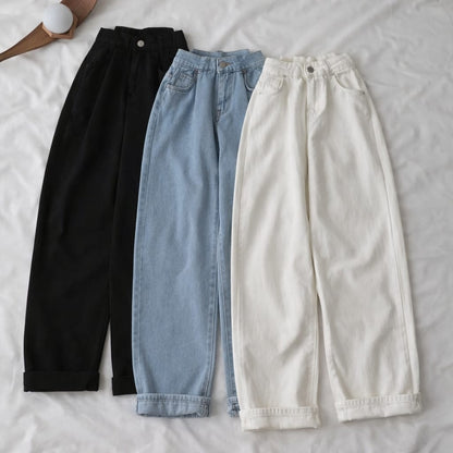 Pack of 3 High Waisted Wide-Leg Jeans