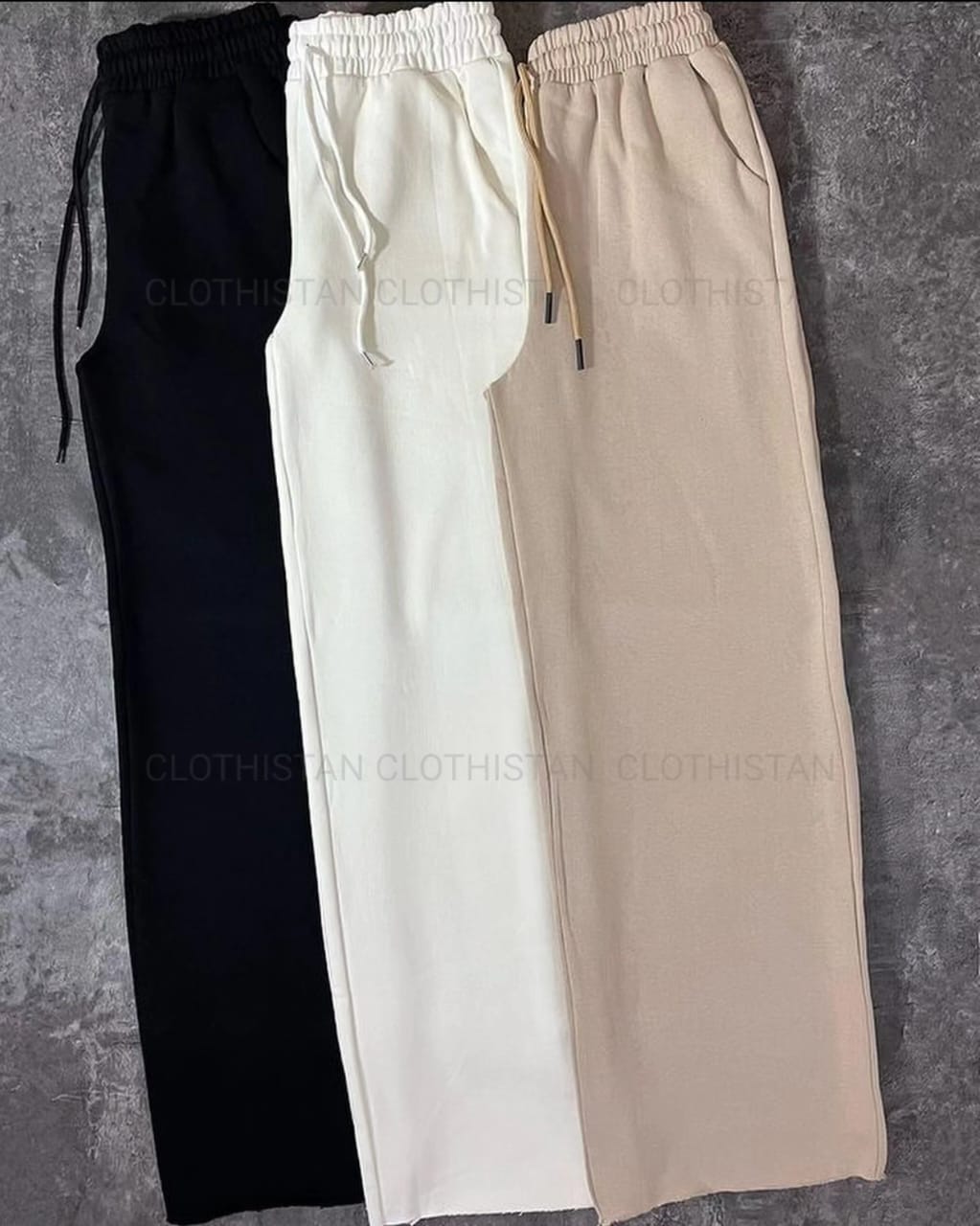 Pack Of 3 Wide-Leg Sweatpants