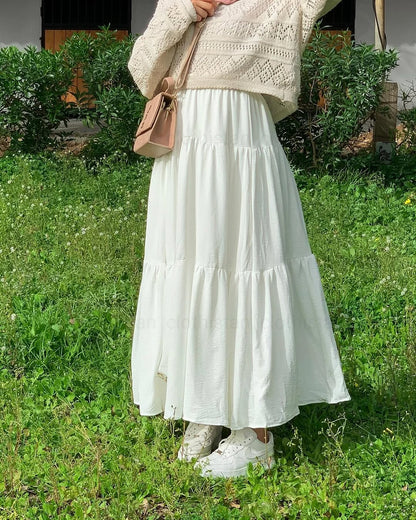 Tiered Maxi Skirt