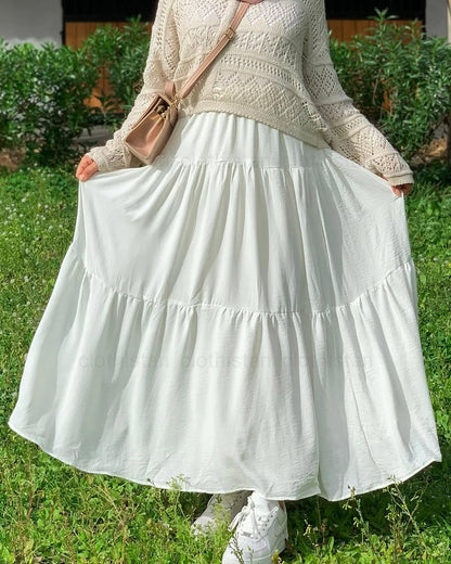 Tiered Maxi Skirt