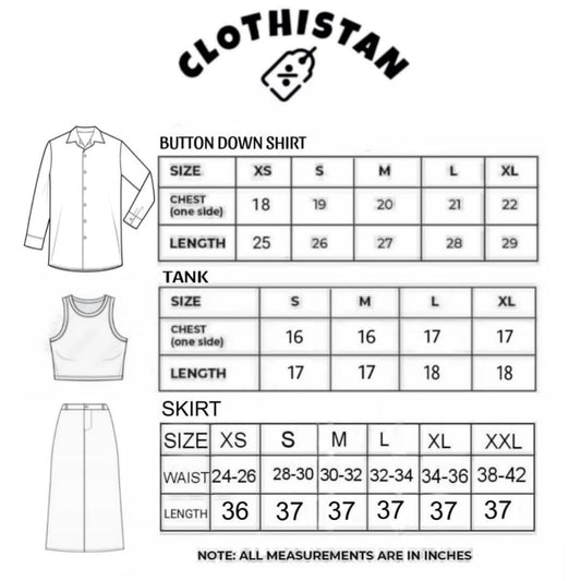 Button Down Shirt, Brown Tank Top and Brown Wide Leg Trouser Pack Of Threes