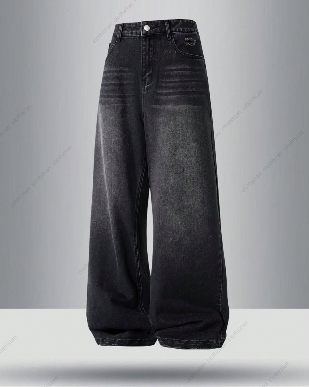 High Waisted Vintage Wide-Leg Jeans