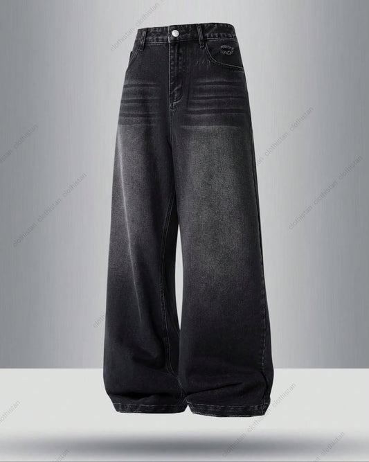 High Waisted Vintage Wide-Leg Jeans