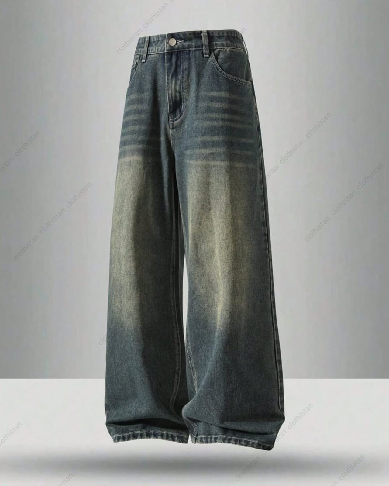 High Waisted Vintage Wide-Leg Jeans