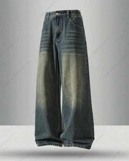High Waisted Vintage Wide-Leg Jeans