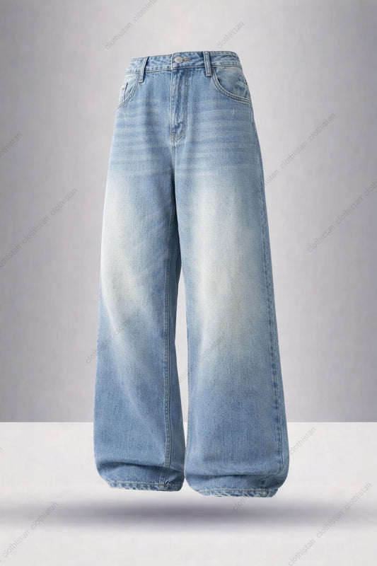 High Waisted Vintage Wide-Leg Jeans