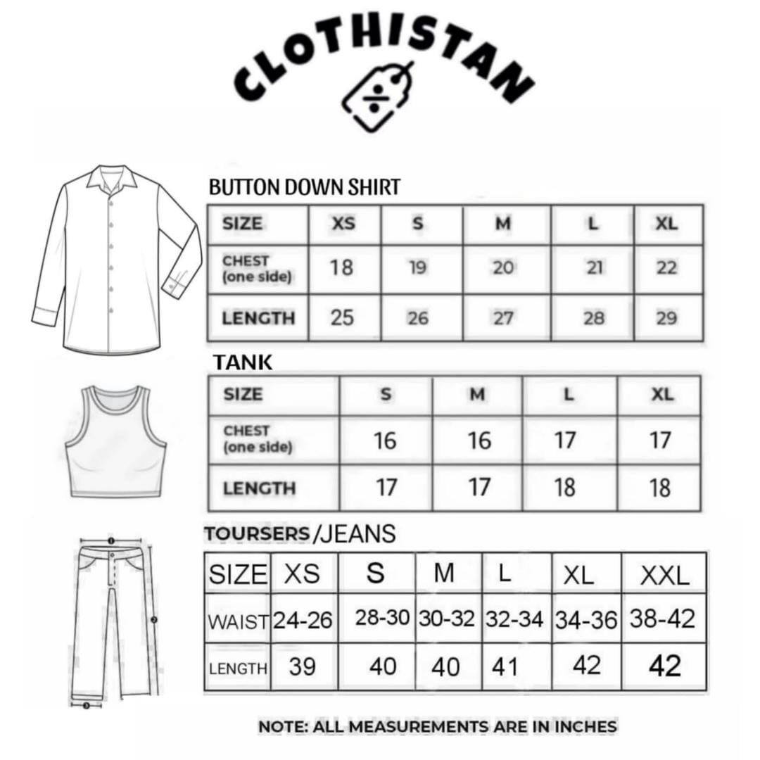 Button Down Shirt, White Tank Top, White High Waisted Formal Pants as Pack Of Threes