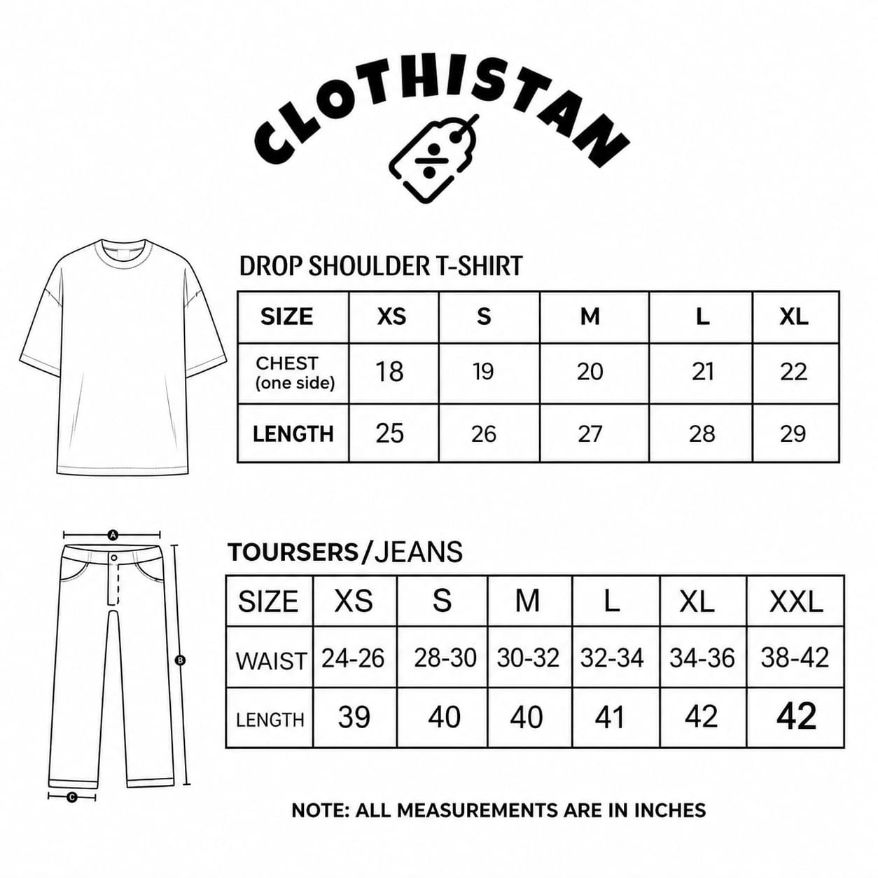 Drop Shoulder tshirt And Beige Wide Leg Trouser as Pack of Twos