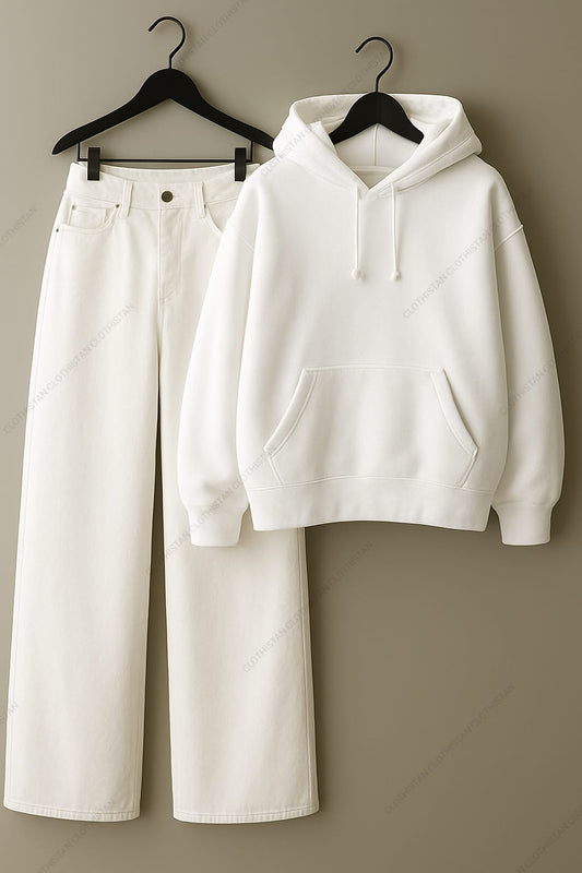 Hoodie & White Jeans Pack Of Two