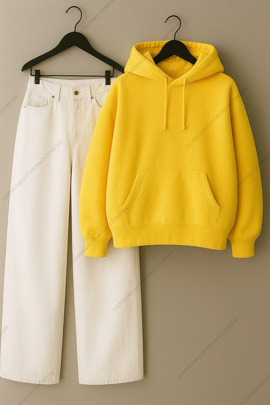 Hoodie & White Jeans Pack Of Two