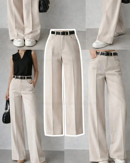 Wide Leg Formal Pants