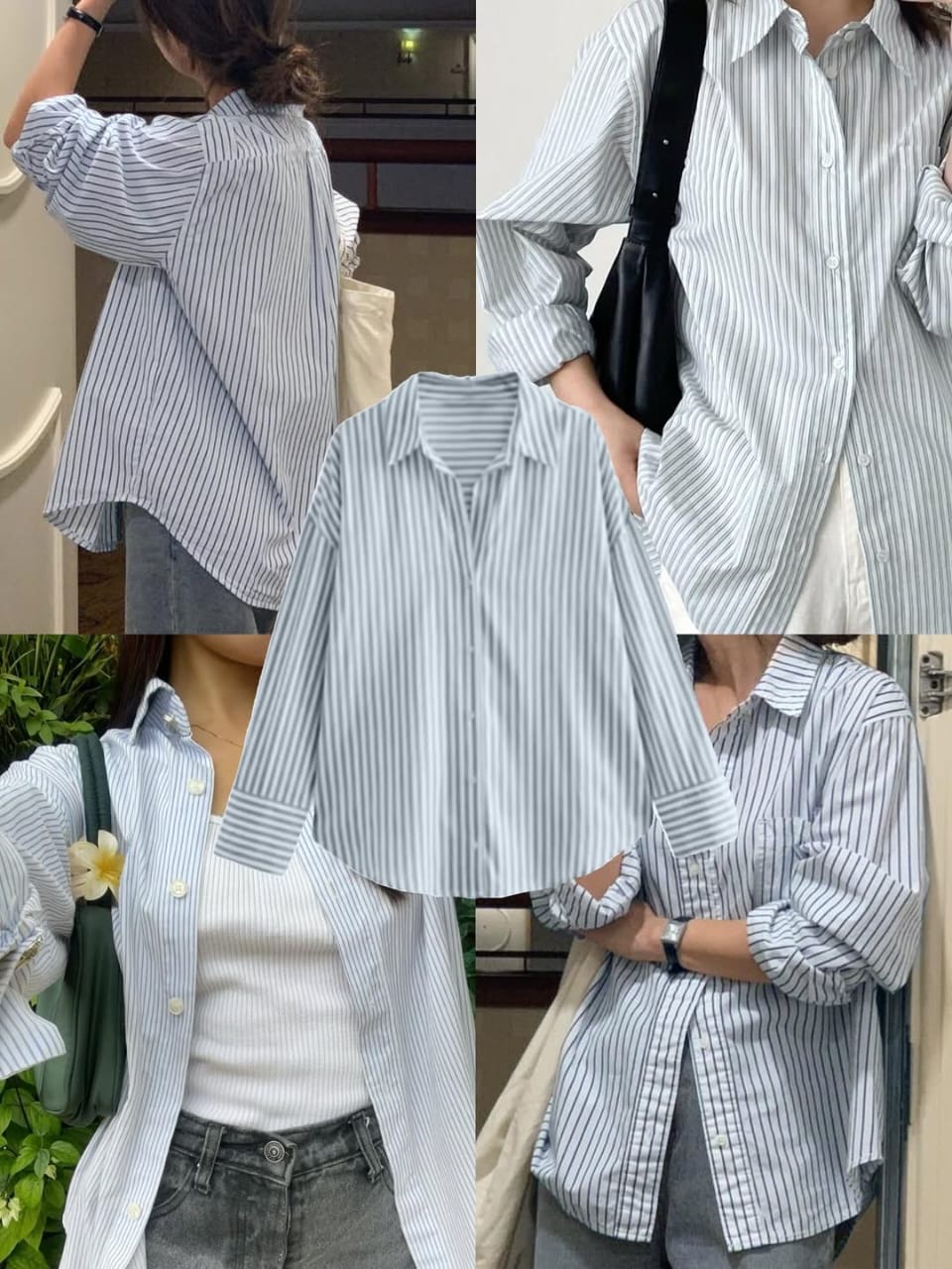 Striped Button-Down Shirt